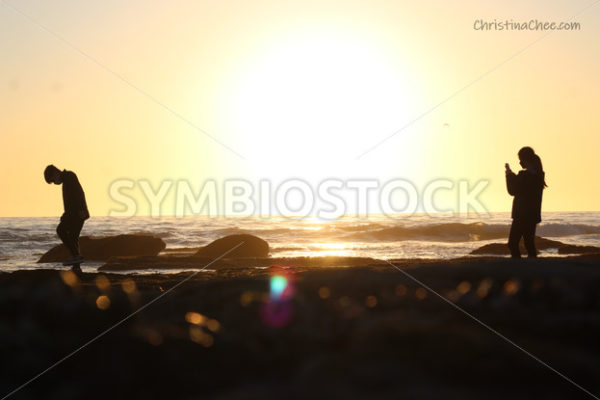 Brother Sister Sunset Photos Crystal Cove.jpg - Christina Chee